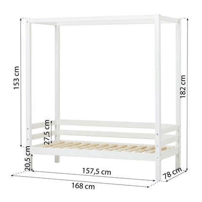 Hoppekids ECO Dream, Four-Poster Bed, white