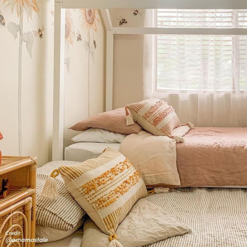 Doris Solid Pine Timber Single House Bed