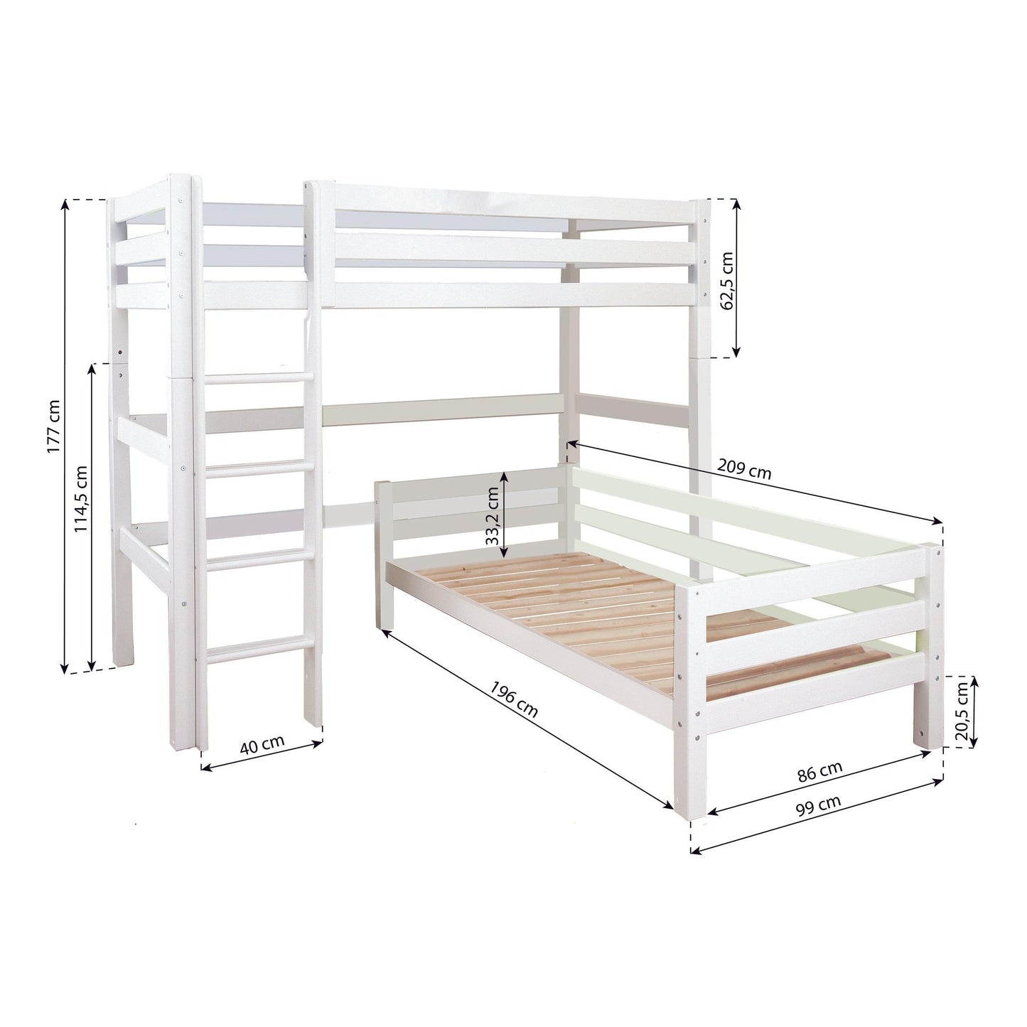 ECO Luxury Bunk Bed – Corner Combination