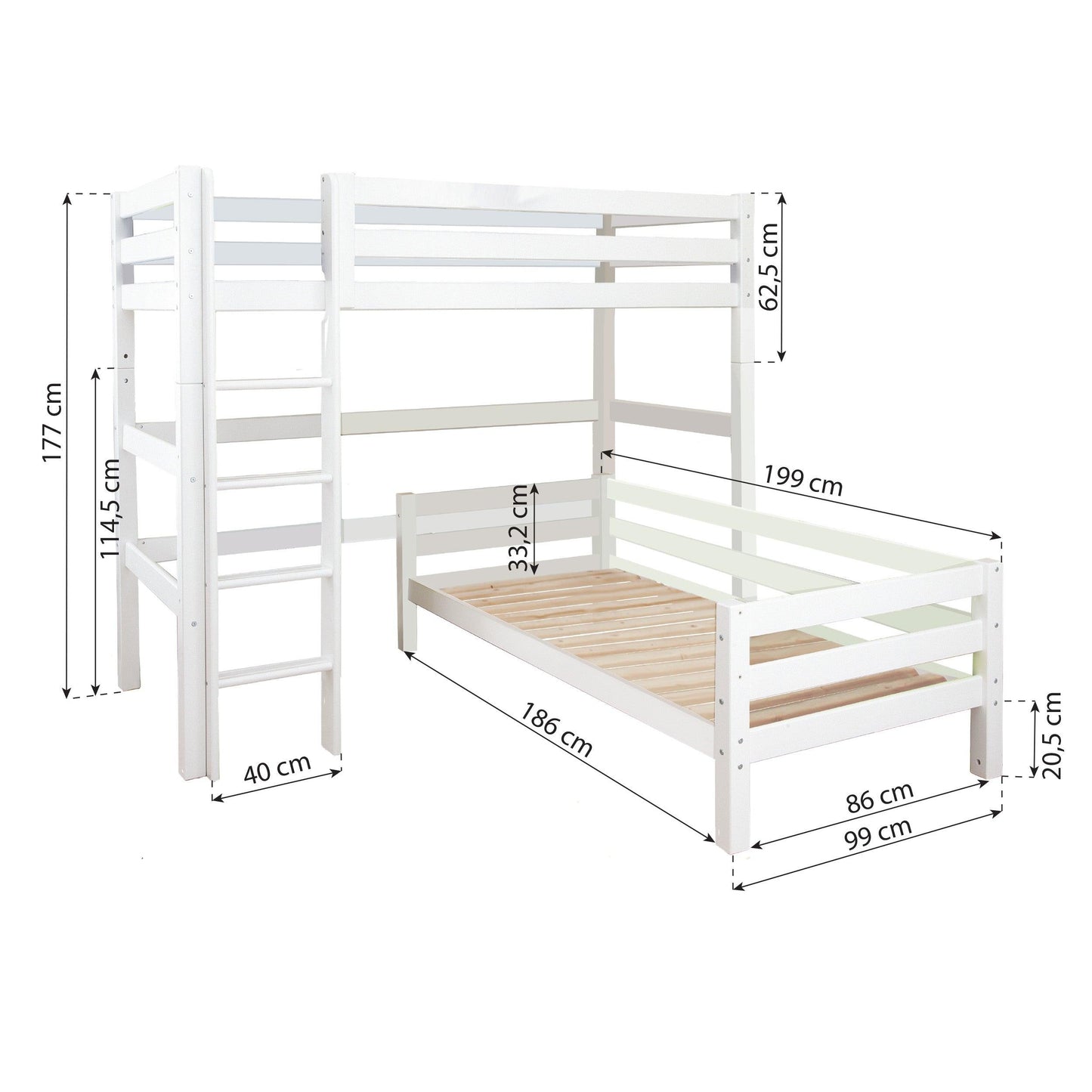 ECO Luxury Bunk Bed – Corner Combination