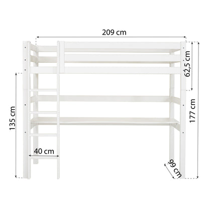 Hoppekids ECO Luxury Loft Bed with Desk