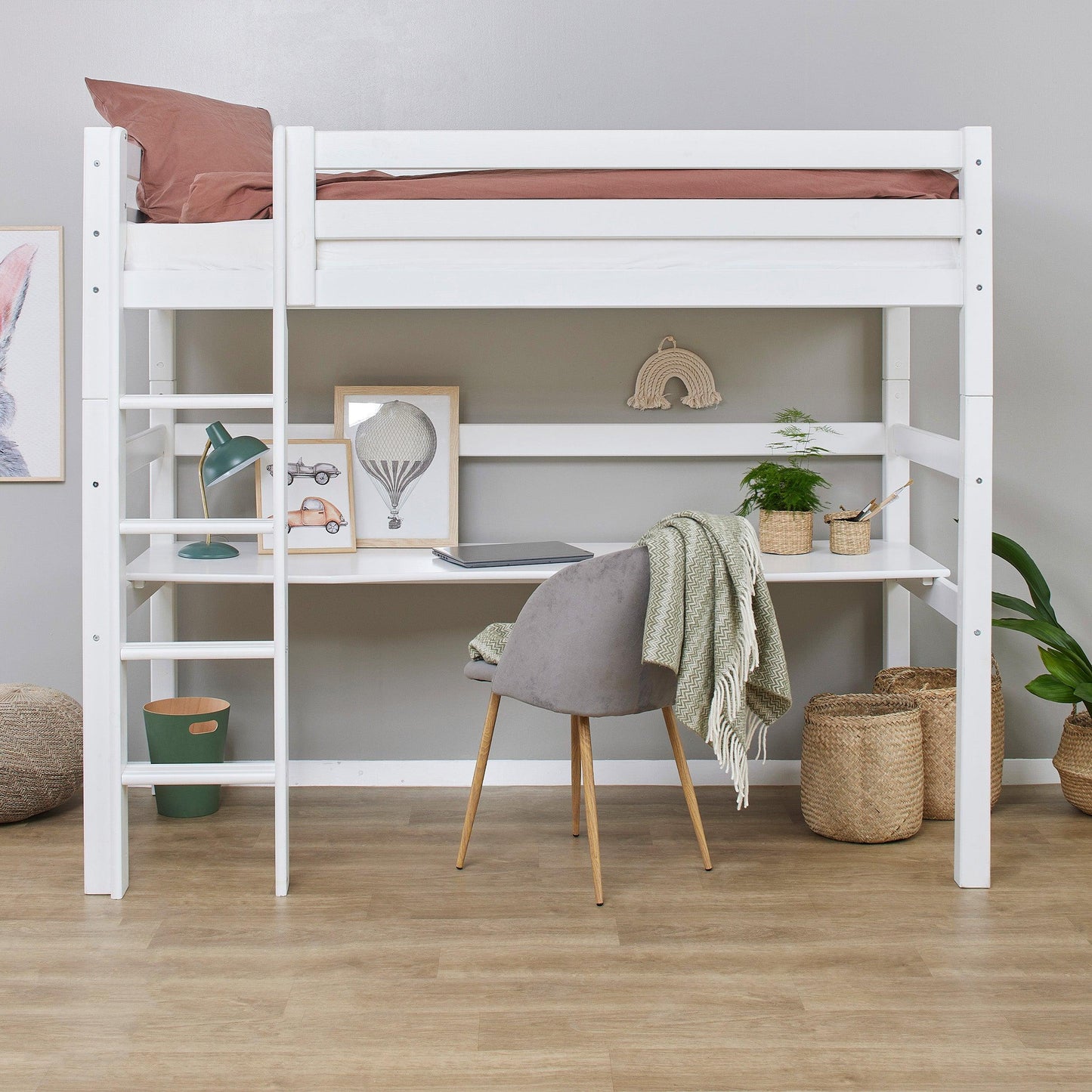 Hoppekids ECO Luxury Loft Bed with Desk