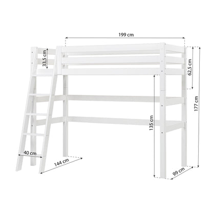 Hoppekids ECO Luxury High Bed, white