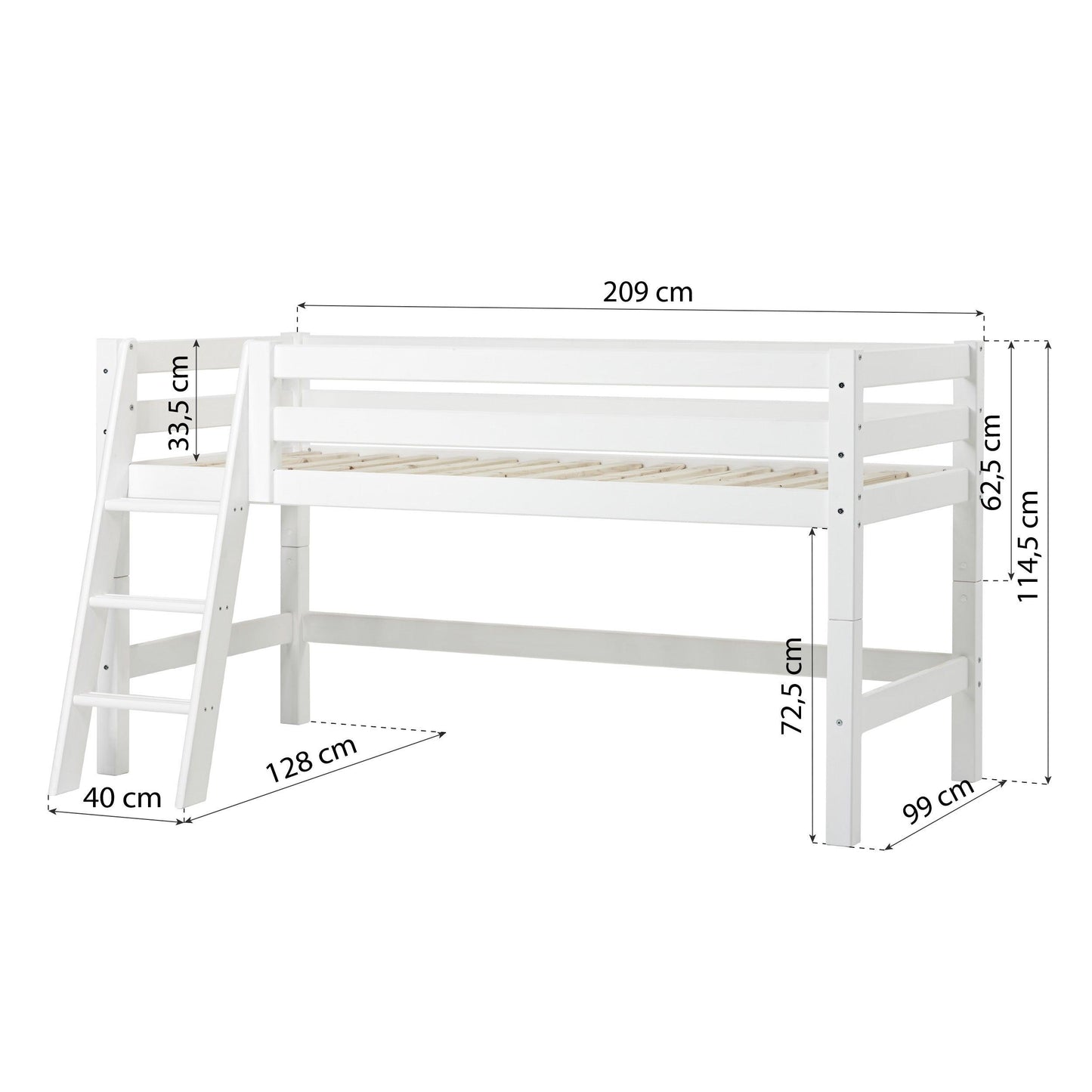 Hoppekids ECO Luxury Mid-High Bed