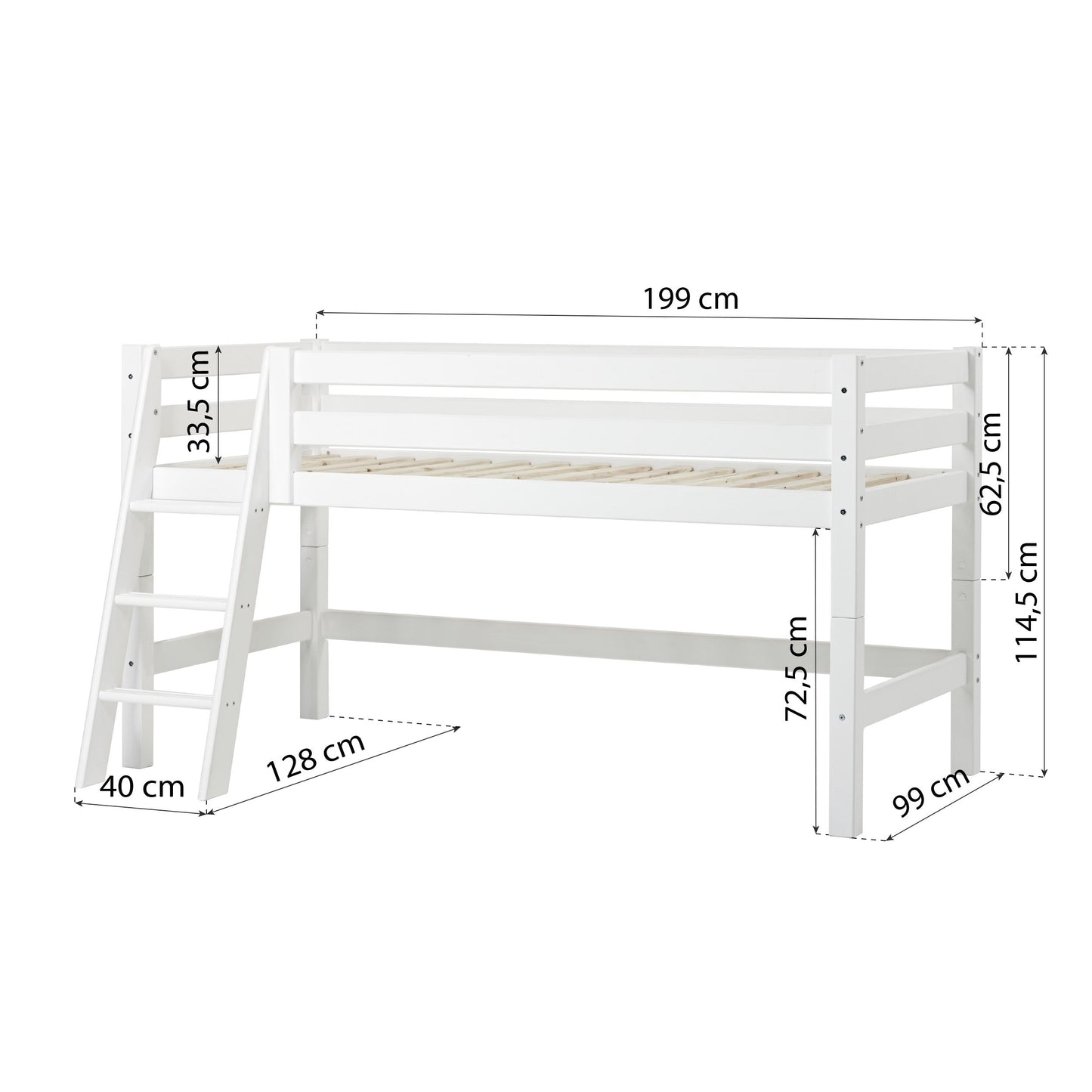 Hoppekids ECO Luxury Mid-High Bed