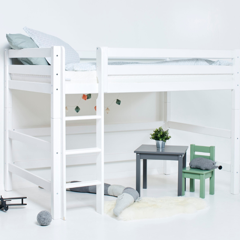 Hoppekids ECO Luxury, High sleeper, white, 120x200 cm