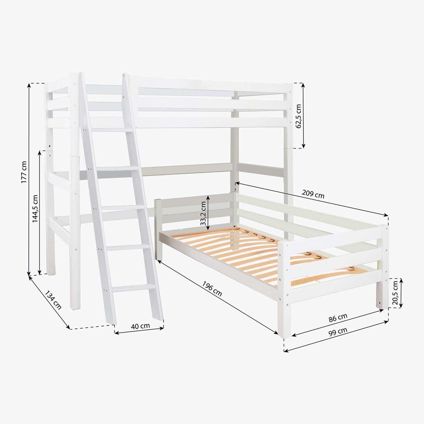 ECO Luxury Bunk Bed – Corner Combination