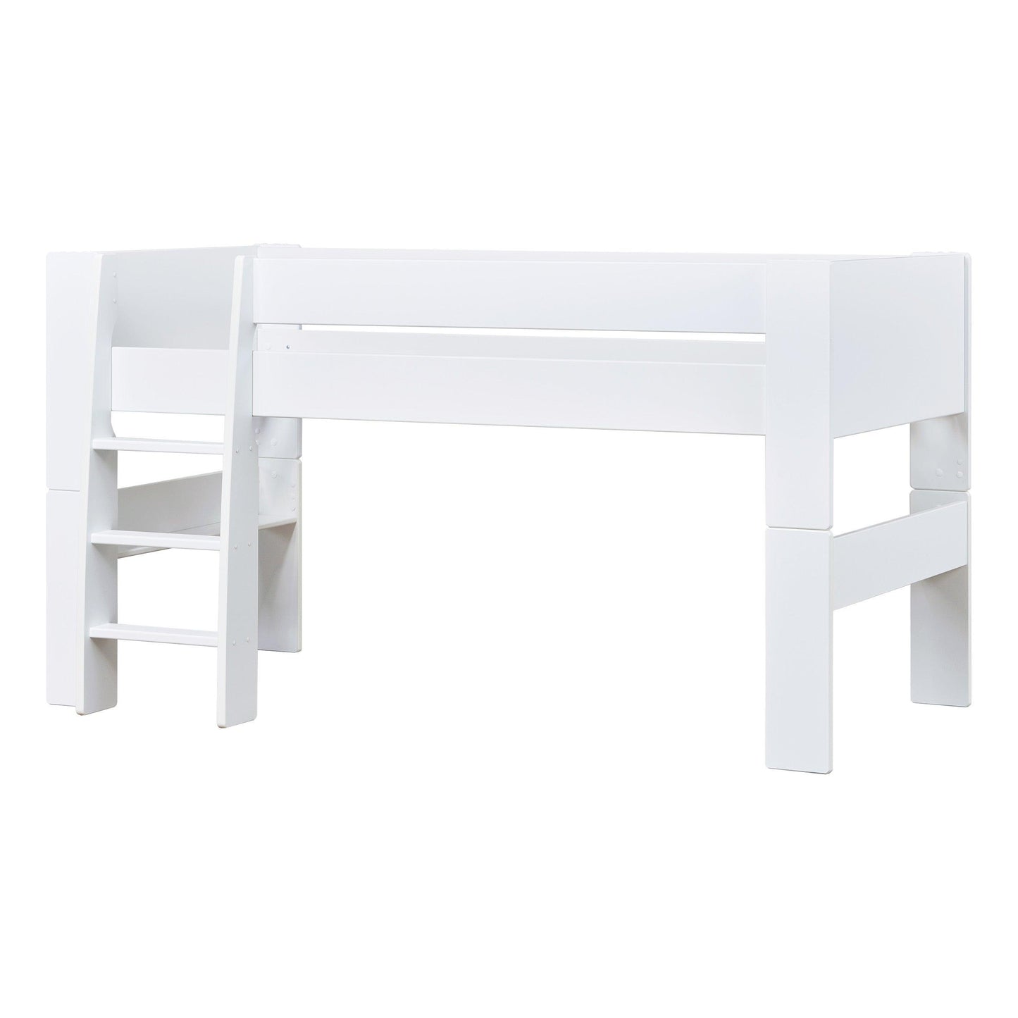 Hoppekids Steens For Kids Mid-High Bed, White