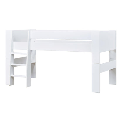 Hoppekids Steens For Kids Mid-High Bed, White