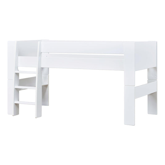 Hoppekids Steens For Kids Mid-High Bed, White